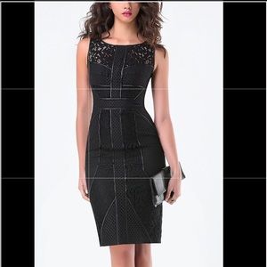 Bebe black lace dress - Size 4 - never worn